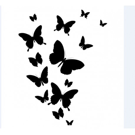 Sticker origami papillon